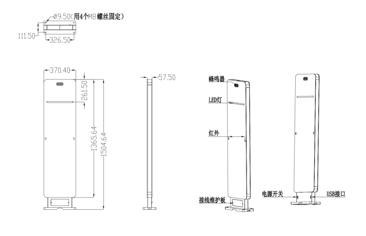YC8637 RFID智能通道门 应用行业